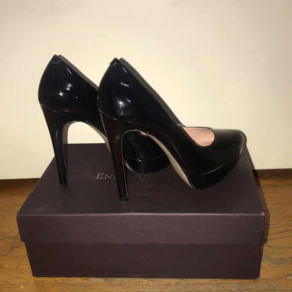 Enzo angiolini Black platform heels size 7